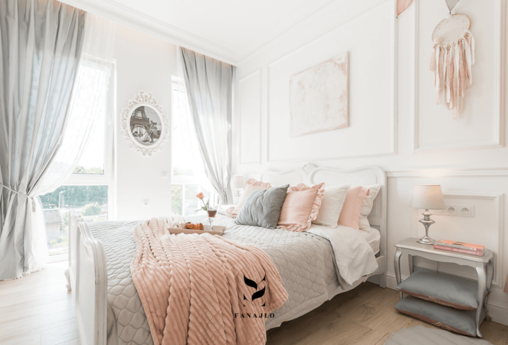 przytulna sypialnia w stylu skandynawskim fanajło