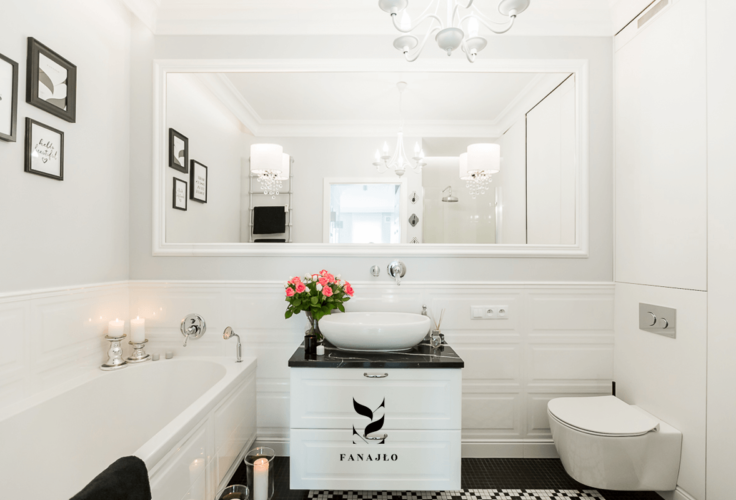 nowoczesna łazienka projekt fanajło