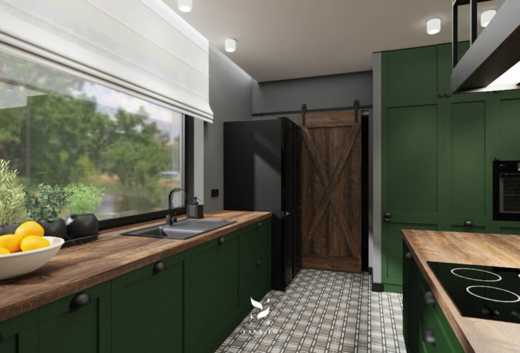 wizualizacja kuchnia projekt wnętrz