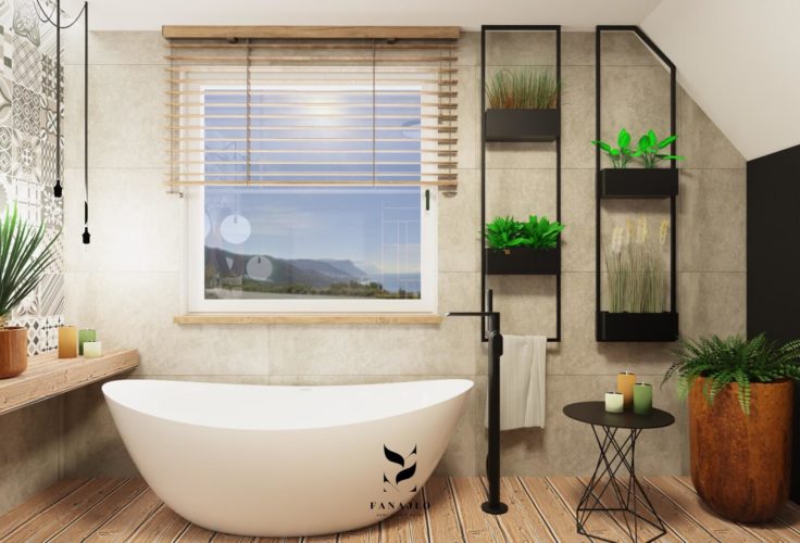 projekt łazienki wizualizacja