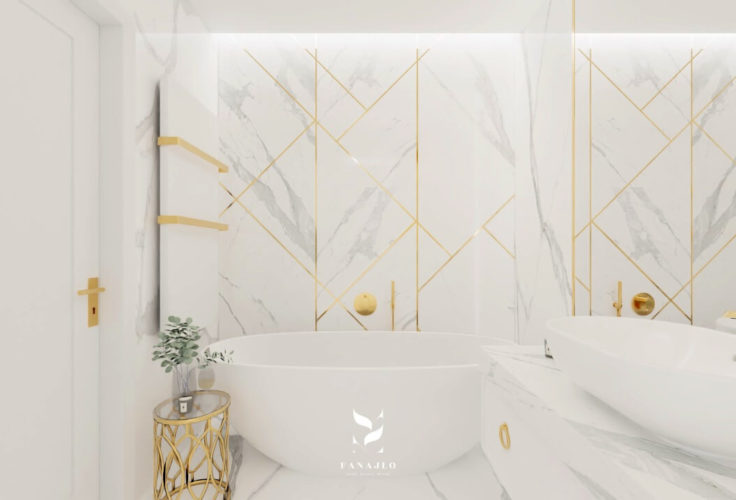 duża łazienka wizualizacja