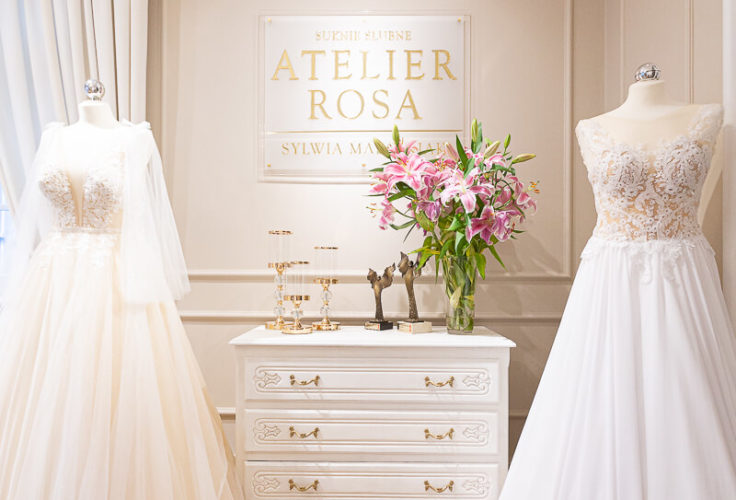 projekt salonu sukien ślubnych