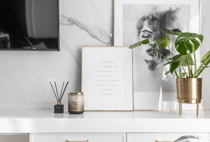 glamour, plakaty, rośliny we wnętrzu