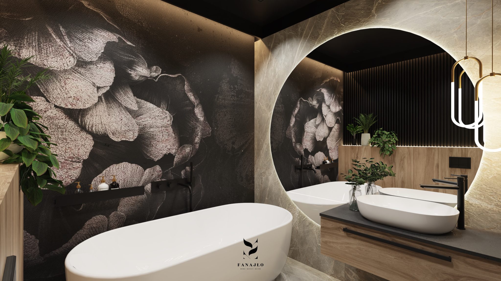 Tapety we wnętrzach