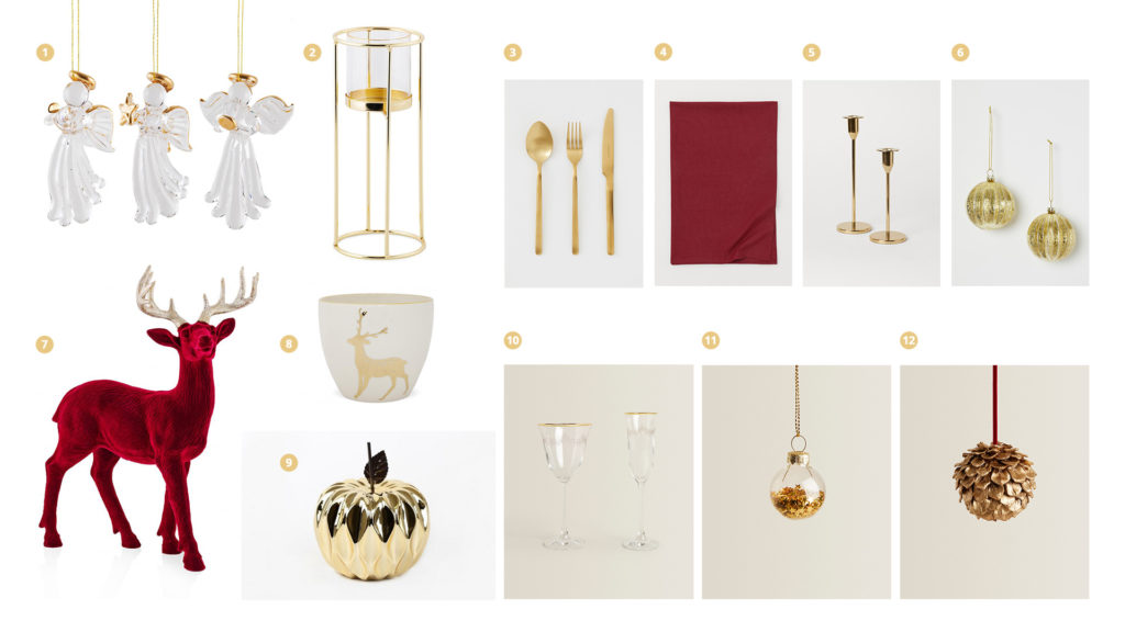 Dekoracja domu i stołu świątecznego Boże Narodzenie z mocnymi akcentami