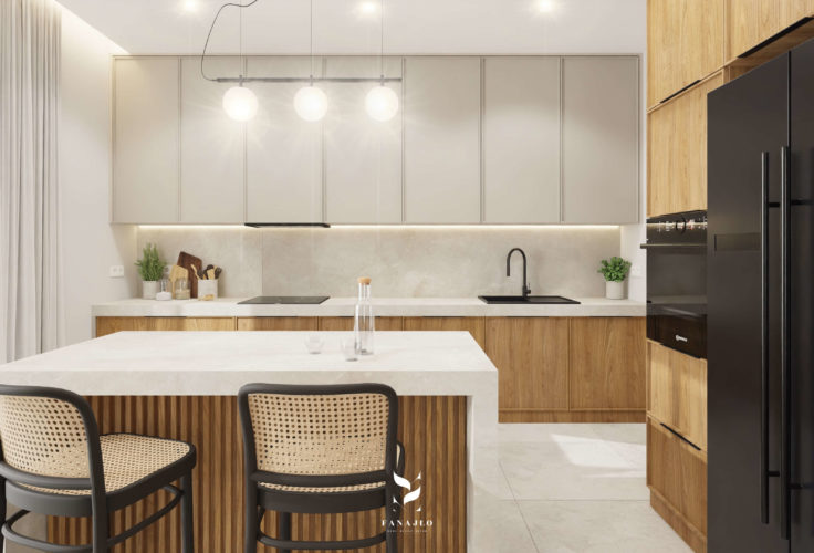 styl japandi w kuchni realizacja