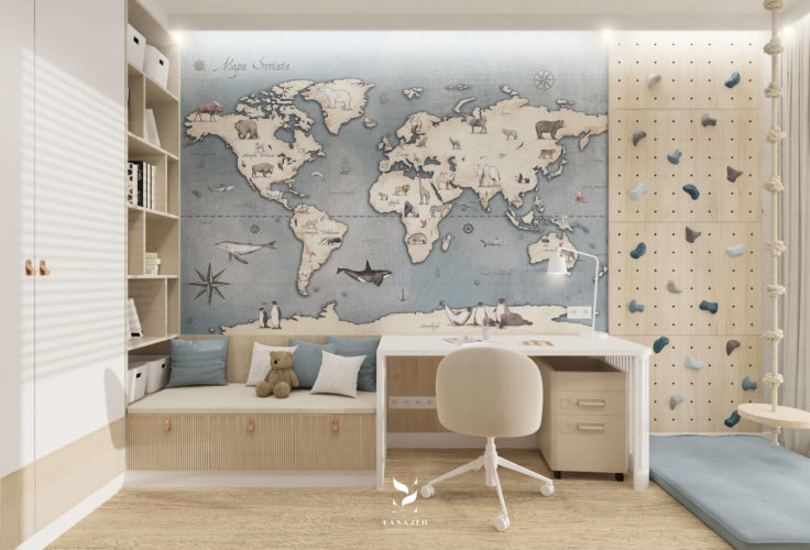 Pokój przedszkolaka Leona 16,2 m2  